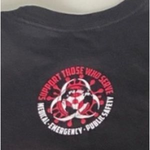 1st Responder shirt -BIOHAZARD, Law Enforcement, Fire Rescue, EMT, pandemic swag